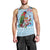 Melanesian Fiji Kula Bird Men Tank Top with Tagimoucia Masi Tapa Pattern