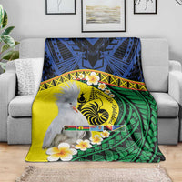 Melanesian New Caledonia Blanket Plumeria Kagu Bird and Nautilus Shell LT9 - Polynesian Pride