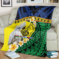 Melanesian New Caledonia Blanket Plumeria Kagu Bird and Nautilus Shell LT9 - Polynesian Pride