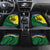 Melanesian New Caledonia Car Mats Plumeria Kagu Bird and Nautilus Shell