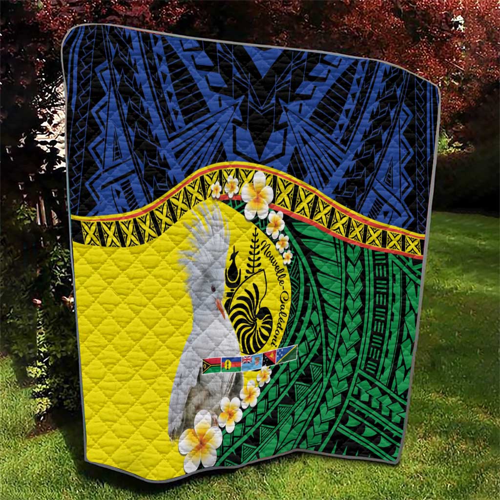 Melanesian New Caledonia Quilt Plumeria Kagu Bird and Nautilus Shell LT9 - Polynesian Pride