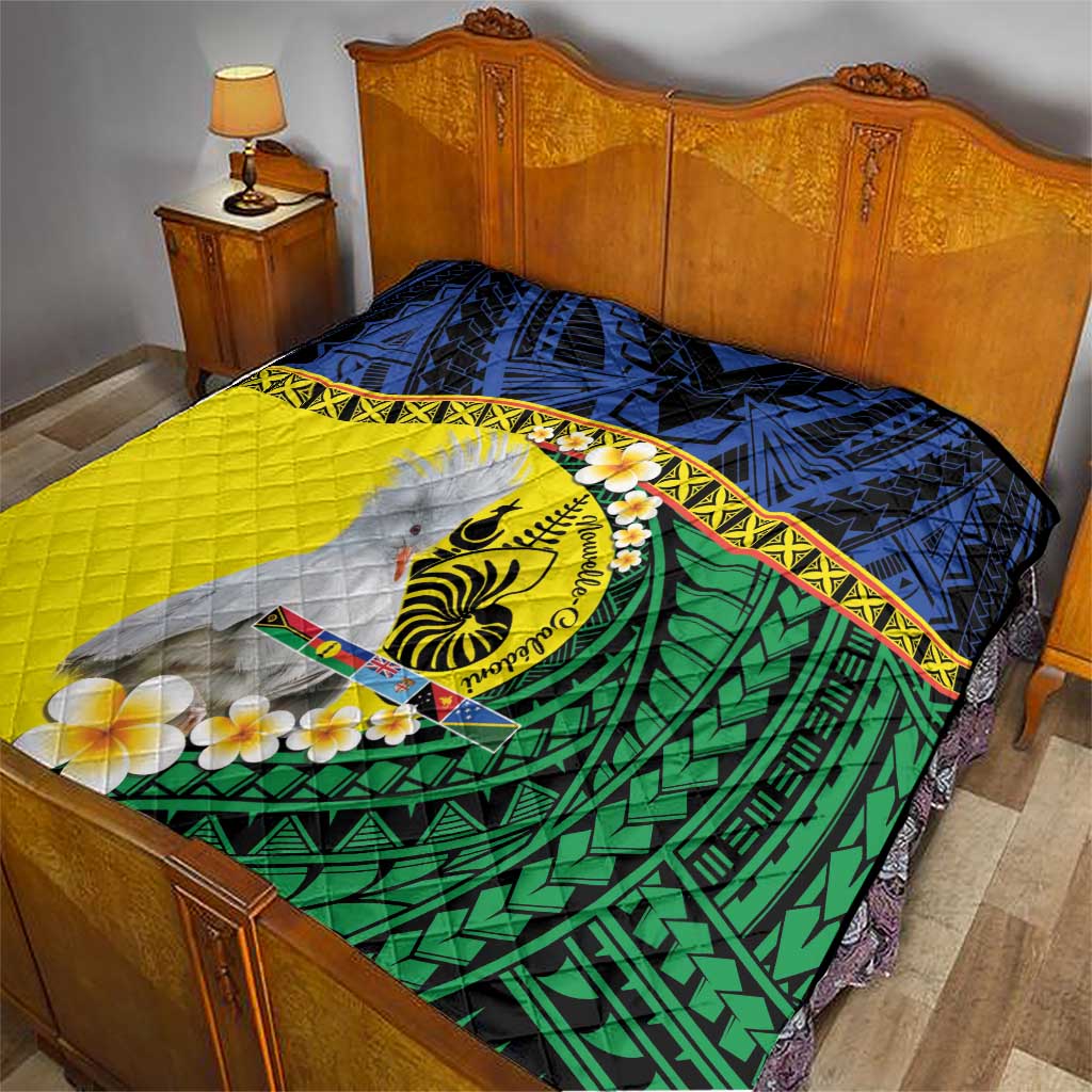 Melanesian New Caledonia Quilt Plumeria Kagu Bird and Nautilus Shell LT9 - Polynesian Pride