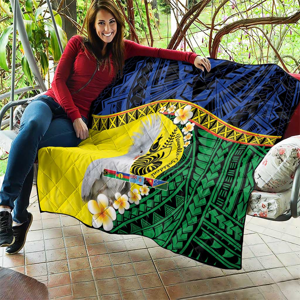 Melanesian New Caledonia Quilt Plumeria Kagu Bird and Nautilus Shell LT9 - Polynesian Pride