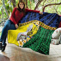 Melanesian New Caledonia Quilt Plumeria Kagu Bird and Nautilus Shell LT9 - Polynesian Pride