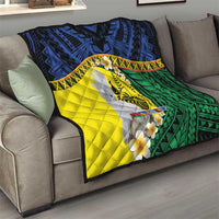 Melanesian New Caledonia Quilt Plumeria Kagu Bird and Nautilus Shell LT9 - Polynesian Pride