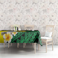 Melanesian New Caledonia Tablecloth Plumeria Kagu Bird and Nautilus Shell LT9 - Polynesian Pride