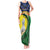 Melanesian New Caledonia Tank Maxi Dress Plumeria Kagu Bird and Nautilus Shell