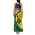 Melanesian New Caledonia Tank Maxi Dress Plumeria Kagu Bird and Nautilus Shell