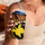 Melanesian Papua New Guinea 4 in 1 Can Cooler Tumbler Plumeria Bird of Paradise Tribal