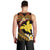 Melanesian Papua New Guinea Men Tank Top Plumeria Bird of Paradise Tribal