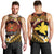 Melanesian Papua New Guinea Men Tank Top Plumeria Bird of Paradise Tribal