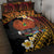 Melanesian Papua New Guinea Quilt Bed Set Plumeria Bird of Paradise Tribal