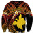 Melanesian Papua New Guinea Sweatshirt Plumeria Bird of Paradise Tribal