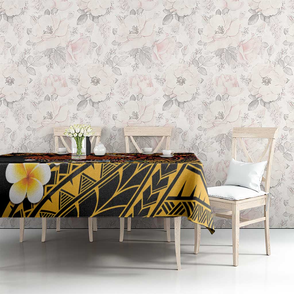 Melanesian Papua New Guinea Tablecloth Plumeria Bird of Paradise Tribal