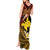 Melanesian Papua New Guinea Tank Maxi Dress Plumeria Bird of Paradise Tribal