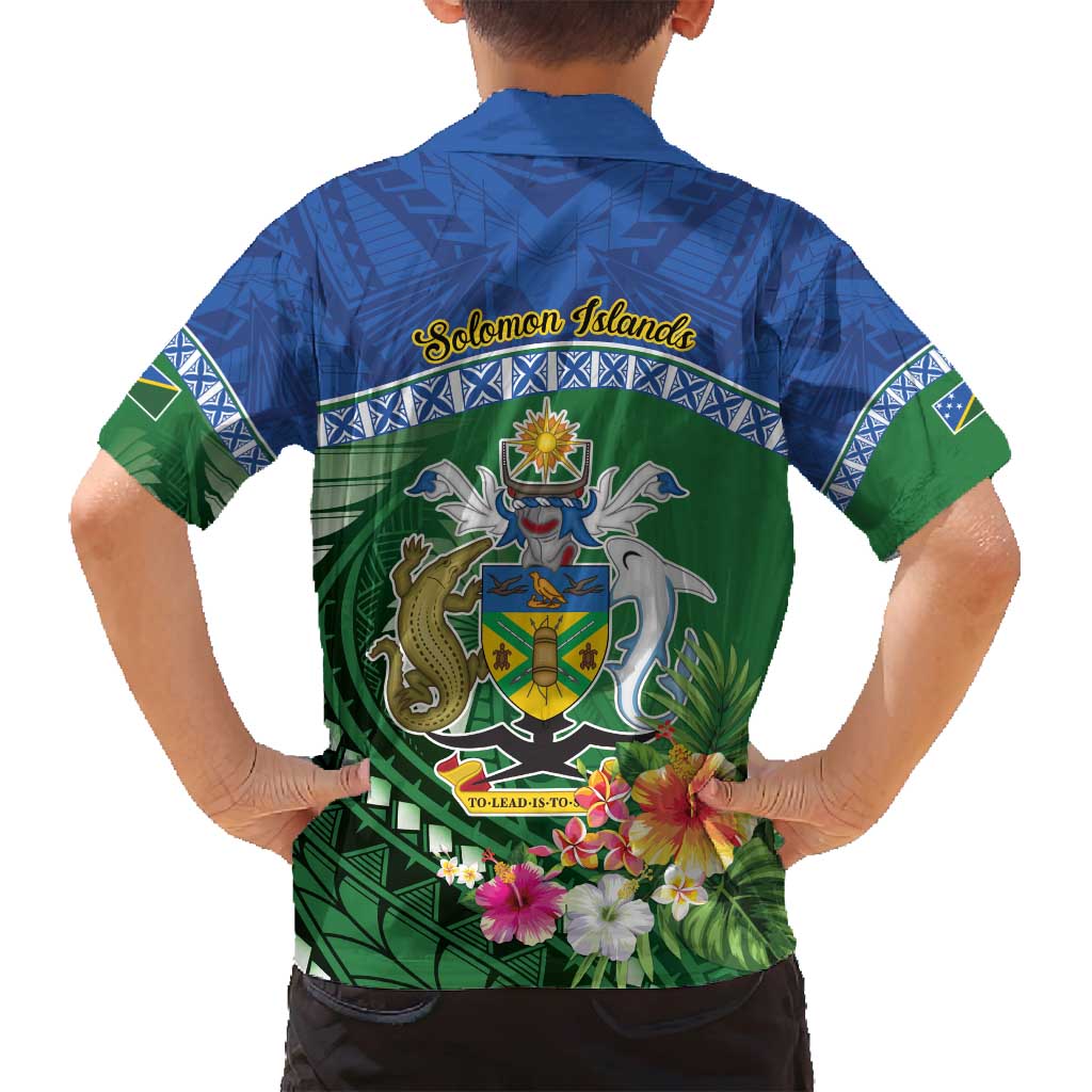 Melanesian Solomon Islands Family Matching Tank Maxi Dress and Hawaiian Shirt Tropical Shark Tattoo LT9 - Polynesian Pride