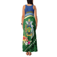 Melanesian Solomon Islands Family Matching Tank Maxi Dress and Hawaiian Shirt Tropical Shark Tattoo LT9 - Polynesian Pride