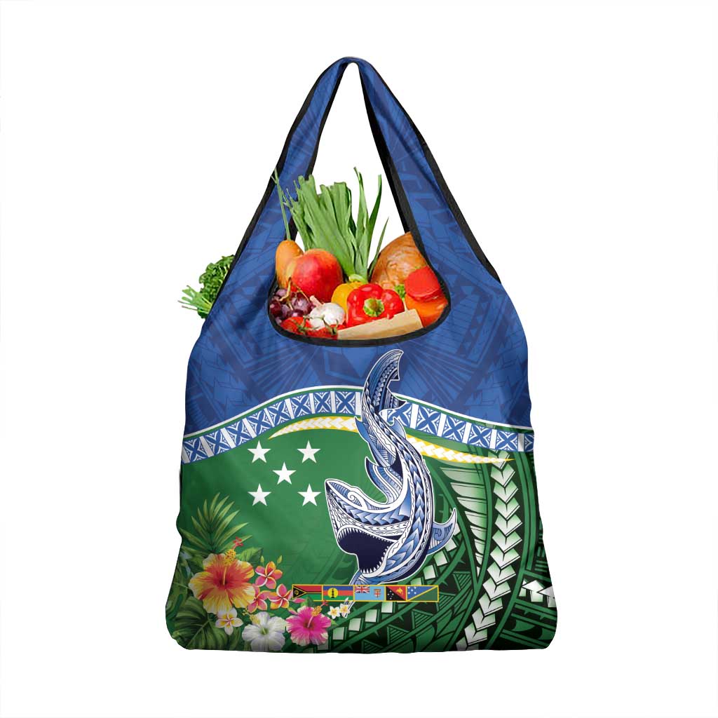 Melanesian Solomon Islands Grocery Bag Tropical Shark Tattoo