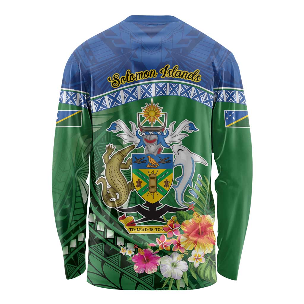 Melanesian Solomon Islands Long Sleeve Shirt Tropical Shark Tattoo
