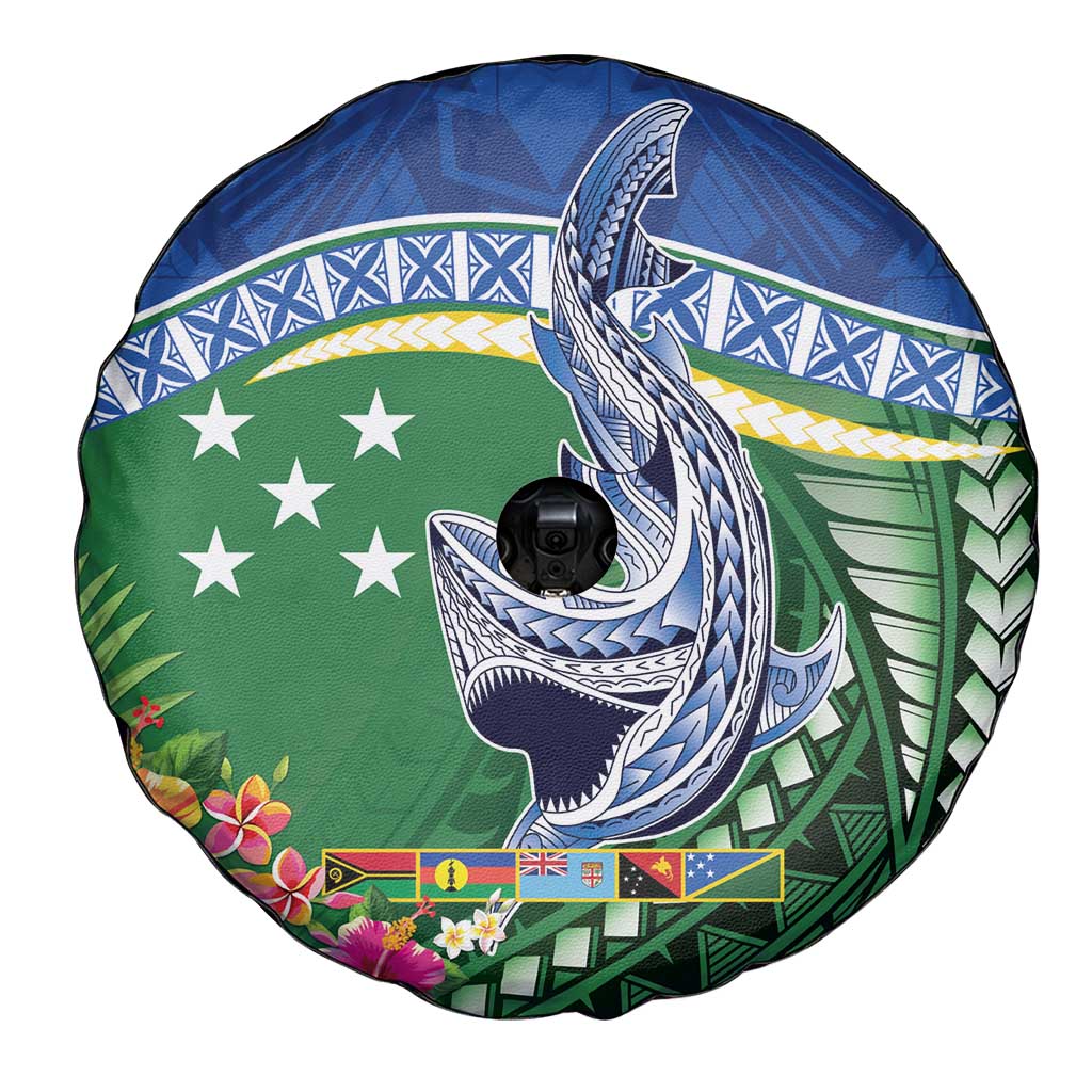 Melanesian Solomon Islands Spare Tire Cover Tropical Shark Tattoo LT9 - Polynesian Pride