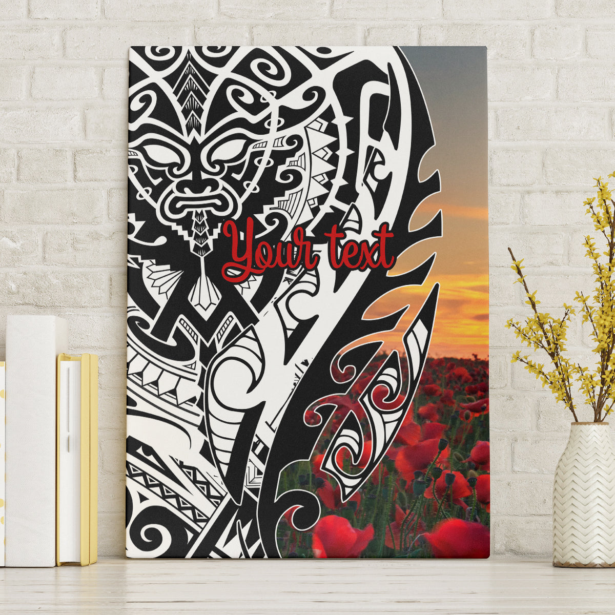 Personalised New Zealand Waitangi and ANZAC day Canvas Wall Art