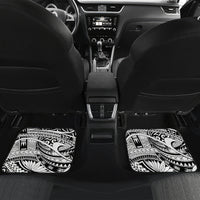 Personalised New Zealand Waitangi and ANZAC day Car Mats LT9 Set 2pcs - Back White - Polynesian Pride
