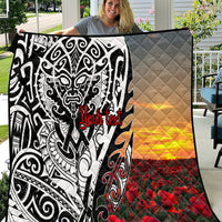 Personalised New Zealand Waitangi and ANZAC day Quilt LT9 White - Polynesian Pride