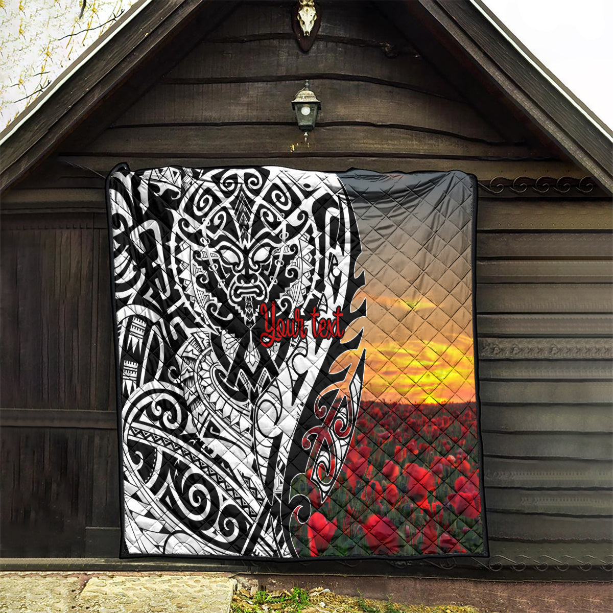 Personalised New Zealand Waitangi and ANZAC day Quilt LT9 - Polynesian Pride
