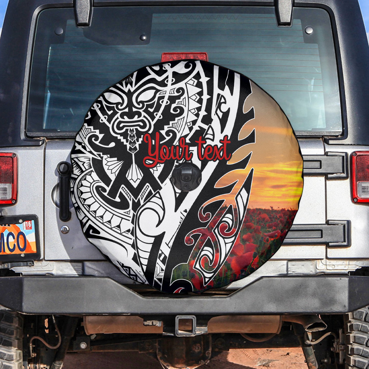 Personalised New Zealand Waitangi and ANZAC day Spare Tire Cover