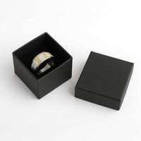 Aloha Lei Onaona Classic Ring Beige Hawaiian Tribal Pattern - Polynesian Pride