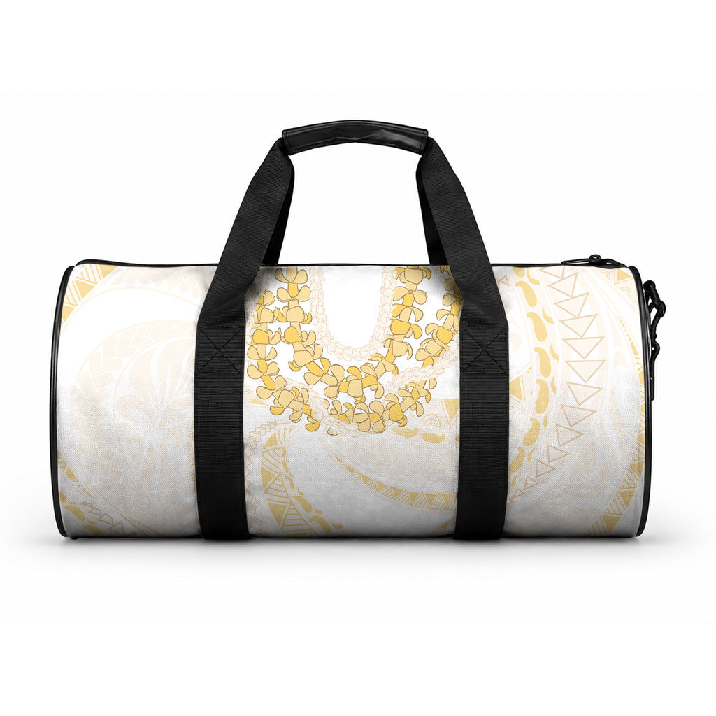 Aloha Lei Onaona Duffle Bag Beige Hawaiian Tribal Pattern LT9 One size Beige - Polynesian Pride