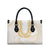 Aloha Lei Onaona Leather Bag Beige Hawaiian Tribal Pattern - Polynesian Pride