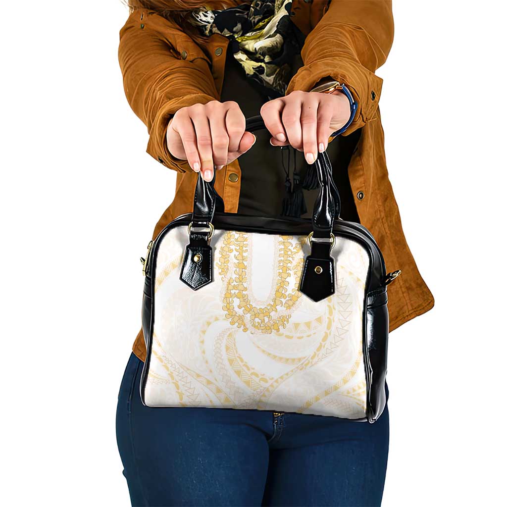 Aloha Lei Onaona Shoulder Handbag Beige Hawaiian Tribal Pattern LT9 One Size Beige - Polynesian Pride