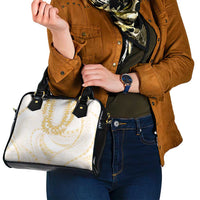 Aloha Lei Onaona Shoulder Handbag Beige Hawaiian Tribal Pattern LT9 - Polynesian Pride