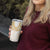 Aloha Lei Onaona Tumbler Cup Beige Hawaiian Tribal Pattern