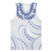 Aloha Lei Onaona Basketball Jersey Navy Blue Hawaiian Tribal Pattern - Polynesian Pride