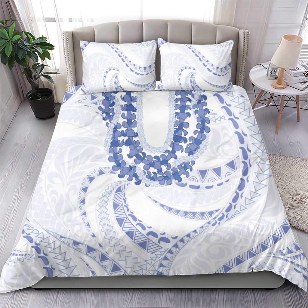 Aloha Lei Onaona Bedding Set Navy Blue Hawaiian Tribal Pattern