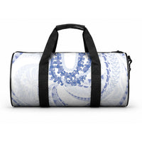 Aloha Lei Onaona Duffle Bag Navy Blue Hawaiian Tribal Pattern LT9 One size Blue - Polynesian Pride