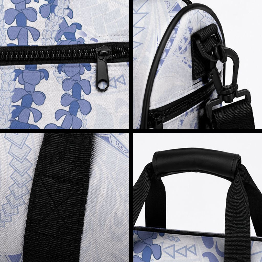 Aloha Lei Onaona Duffle Bag Navy Blue Hawaiian Tribal Pattern LT9 - Polynesian Pride