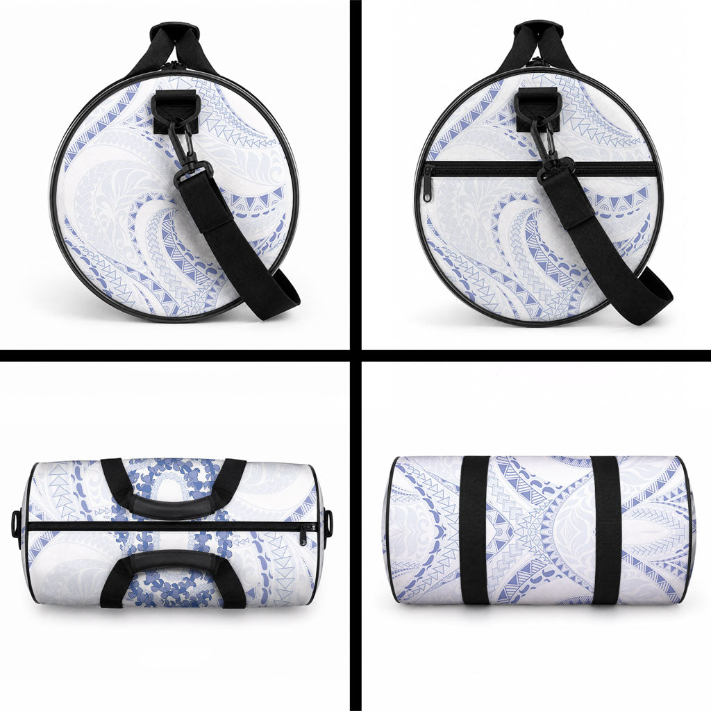 Aloha Lei Onaona Duffle Bag Navy Blue Hawaiian Tribal Pattern LT9 - Polynesian Pride