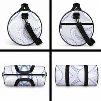 Aloha Lei Onaona Duffle Bag Navy Blue Hawaiian Tribal Pattern LT9 - Polynesian Pride