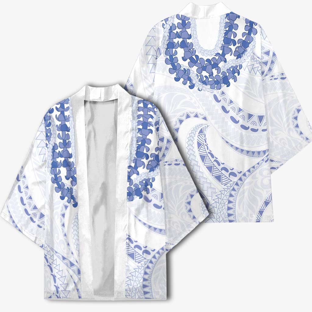 Aloha Lei Onaona Kimono Navy Blue Hawaiian Tribal Pattern - Polynesian Pride