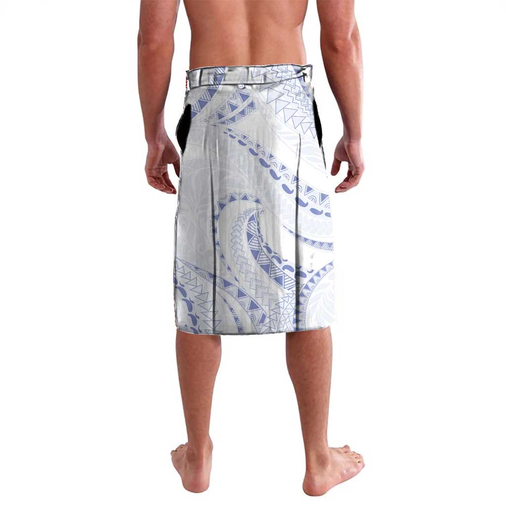 Aloha Lei Onaona Lavalava Navy Blue Hawaiian Tribal Pattern