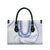 Aloha Lei Onaona Leather Bag Navy Blue Hawaiian Tribal Pattern - Polynesian Pride
