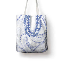 Aloha Lei Onaona Tote Bag Navy Blue Hawaiian Tribal Pattern - Polynesian Pride