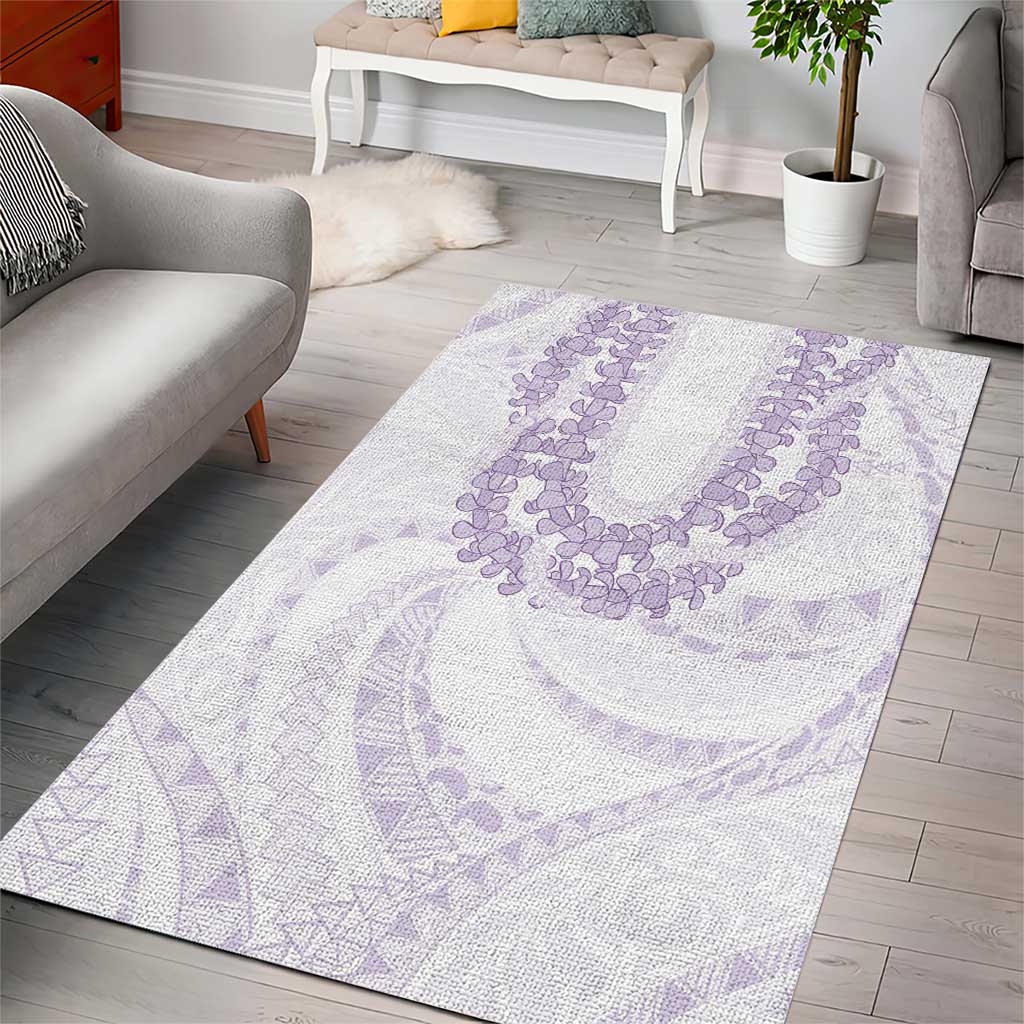Aloha Lei Onaona Area Rug Purple Hawaiian Tribal Pattern