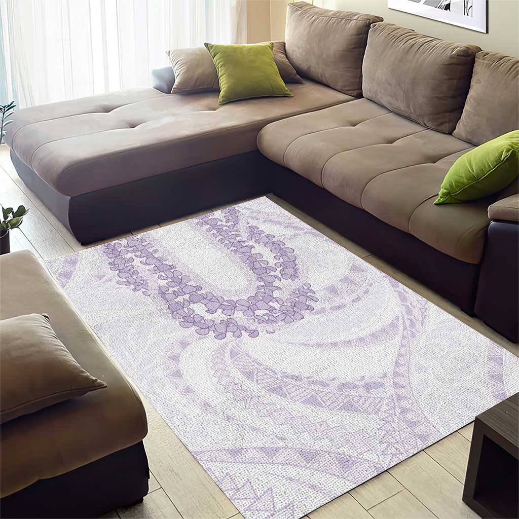 Aloha Lei Onaona Area Rug Purple Hawaiian Tribal Pattern