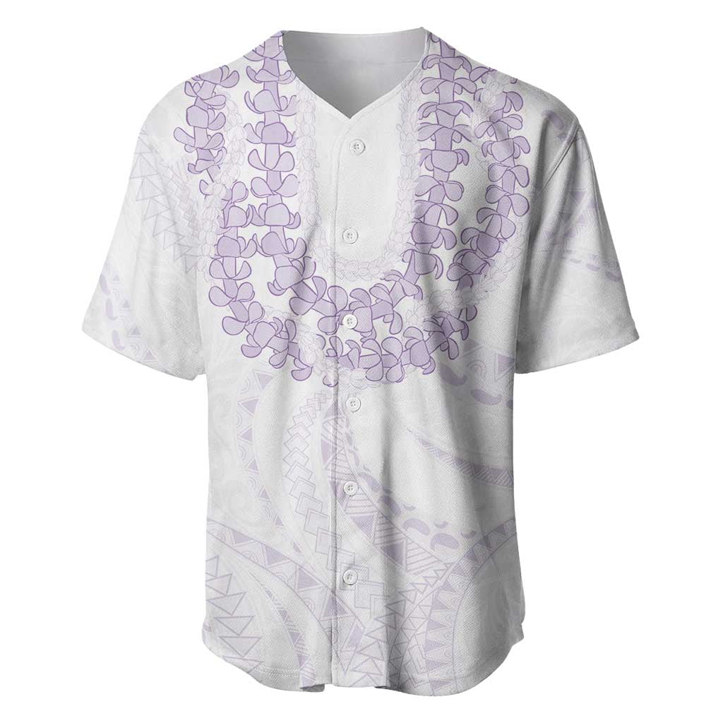 Aloha Lei Onaona Baseball Jersey Purple Hawaiian Tribal Pattern LT9 Purple - Polynesian Pride