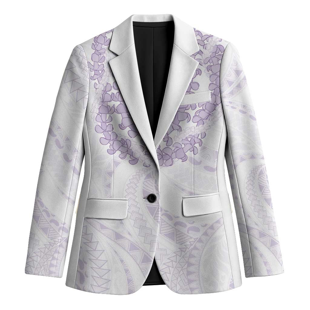 Aloha Lei Onaona Blazer Purple Hawaiian Tribal Pattern LT9 Unisex Purple - Polynesian Pride