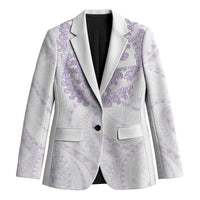Aloha Lei Onaona Blazer Purple Hawaiian Tribal Pattern LT9 Unisex Purple - Polynesian Pride